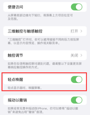 榕江苹果授权维修站分享iPhone轻点无法唤醒怎么办 