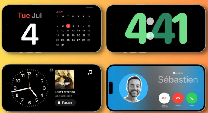 榕江苹果手机维修分享iOS17横屏充电待机显示有什么好处 