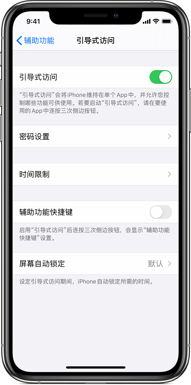 榕江苹果手机维修分享如何在 iPhone 上退出引导式访问 