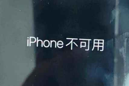 榕江苹果服务网点分享锁屏界面显示“iPhone 不可用”如何解决 